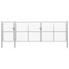 vidaXL Garden Gate Steel 500x150 cm Silver