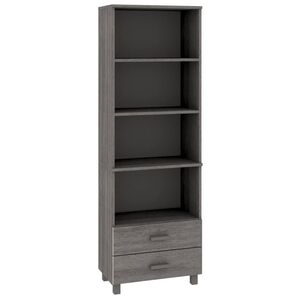 vidaXL Highboard | Light Grey | Solid Pine Wood | Medium | Highboard