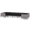 vidaXL Garden Lounge Set | Dark grey, Black