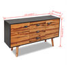 vidaXL Sideboard Solid Acacia Wood 115x35x70 cm