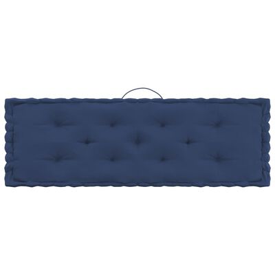 vidaXL Pallet Floor Cushions 7 pcs Light Navy Blue Cotton