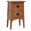 vidaXL Bedside Cabinet Solid Fir Wood 40x29x68 cm Brown