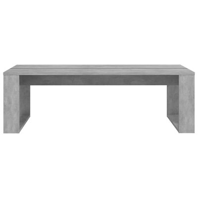 vidaXL Coffee Table Concrete Grey 110x50x35 cm Engineered Wood