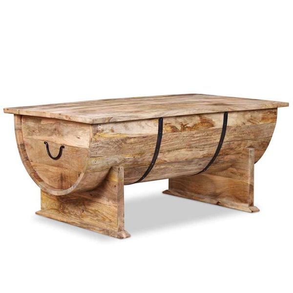 vidaXL Coffee Table Solid Mango Wood 88x50x40 cm