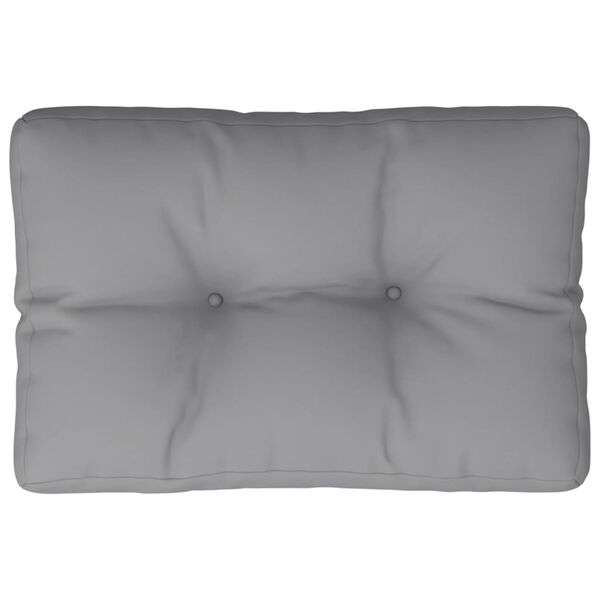 vidaXL Pallet Cushion Grey 50x40x12 cm Fabric