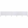 vidaXL 5-panel Wind Screen Fabric 600x120 cm Sand White