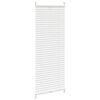 Plisse Blind 40x125cm White Pleated Blind