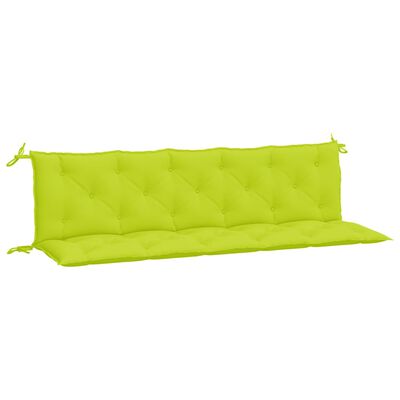 vidaXL Garden Bench Cushions 2 pcs Bright Green 180x50x7cm Oxford Fabric