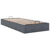 vidaXL Ottoman Bed Frame No Mattress Dark Grey 90x200 cm Velvet
