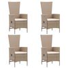 vidaXL 5 Piece Garden Dining Set Beige
