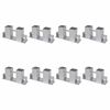 vidaXL Firewood Stacking Aids 8 pcs Steel Silver