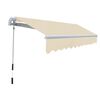 Awning Top Sunshade Canvas Cream 3 x 2,5 m
