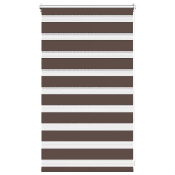 vidaXL Zebra blind 50.9x100 cm Fabric Width 46.7 cm coffee