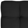 vidaXL Pallet Sofa Cushions 7 pcs Black