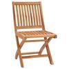 vidaXL Garden Chairs 2 pcs with Red Cushions Solid Teak Wood