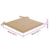 vidaXL Garden Chairs 4 pcs with Cushions Solid Teak Wood