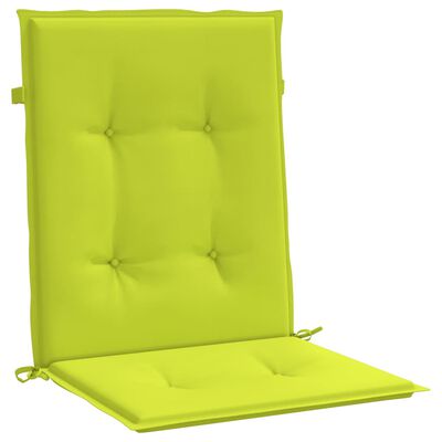 vidaXL Garden Lowback Chair Cushions 4 pcs Bright Green 100x50x3 cm Oxford Fabric