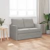 vidaXL Floor Sofa Bed 2-in-1 Light Grey 122x204x55 cm Velvet