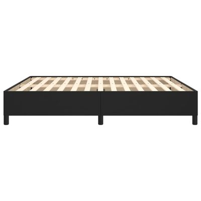 vidaXL Bed Frame Black 180x200 cm Super King Faux Leather