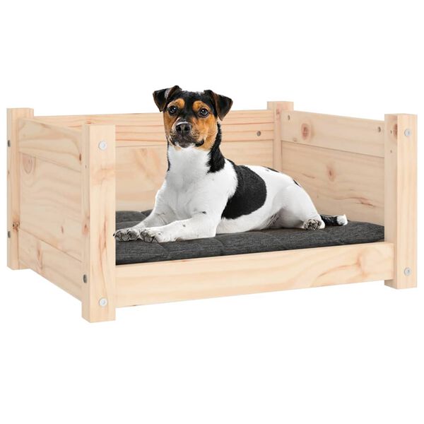 vidaXL Dog Bed 55.5x45.5x28 cm Solid Pine Wood