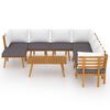 vidaXL 9 Piece Garden Lounge Set with Cushions Solid Wood Acacia