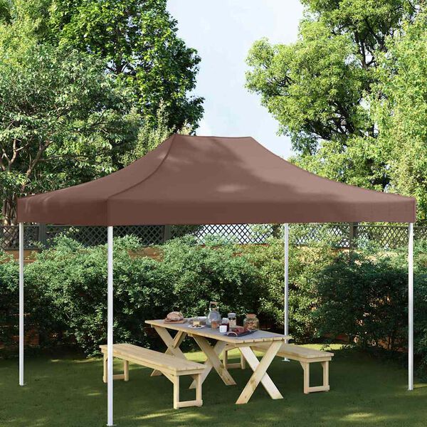 vidaXL Party Tent Roof 4x3 m Brown 270 g/m²