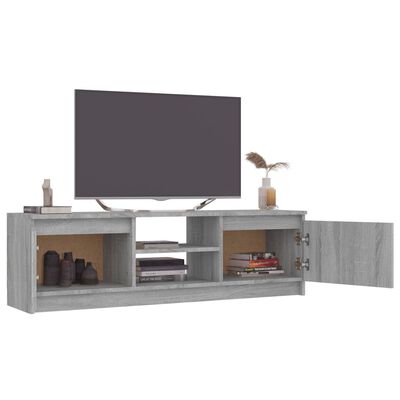 vidaXL TV Cabinet Grey Sonoma 120x30x35.5 cm Engineered Wood