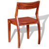 vidaXL Dining Chairs 6 pcs Solid Acacia Wood