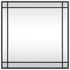 vidaXL Wall Mirror Black 60x60 cm Square Iron