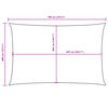 vidaXL Sunshade Sail Oxford Fabric Rectangular 4x7 m Brown