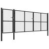 vidaXL Garden Gate Steel 500x150 cm Anthracite
