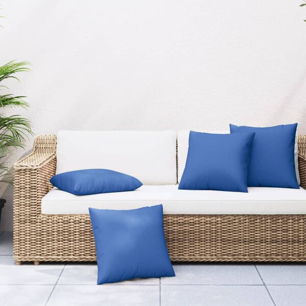vidaXL Sofa Cushions 4 pcs Royal Blue 50x50 cm Fabric