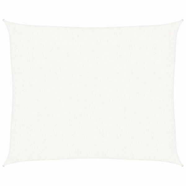 vidaXL Sunshade Sail 160 g/m² White 2.5x3 m HDPE