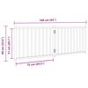 vidaXL Dog Gate Foldable 2 Panels 160 cm Solid Wood Fir
