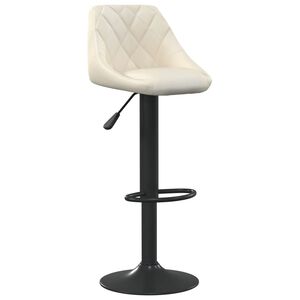 vidaXL Bar Stool Cream Velvet