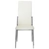 vidaXL Dining Chairs 4 pcs White Faux Leather