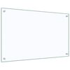 vidaXL Kitchen Backsplash Transparent 80 x 50 cm Tempered Glass