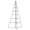 vidaXL Metal Christmas Tree for Decoration Black 140 cm