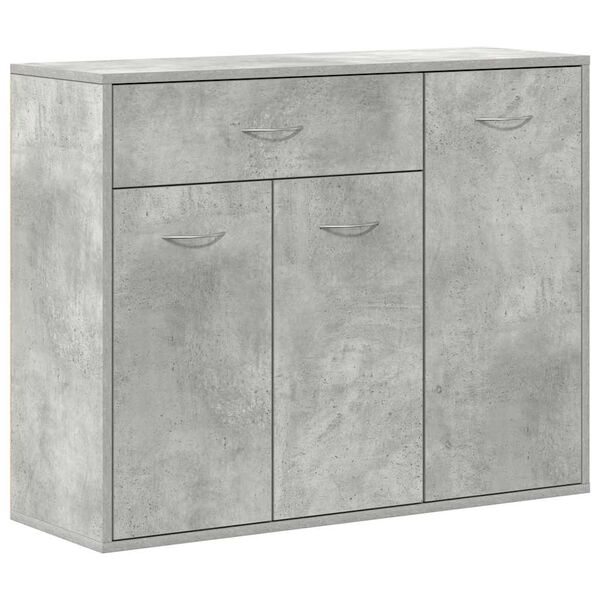 vidaXL Sideboard Concrete Grey 88x30x70 cm Engineered Wood