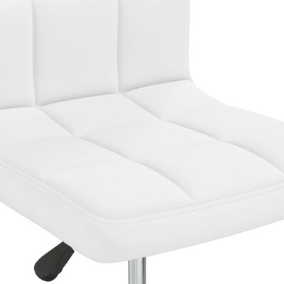 vidaXL Dining Chair White Faux Leather