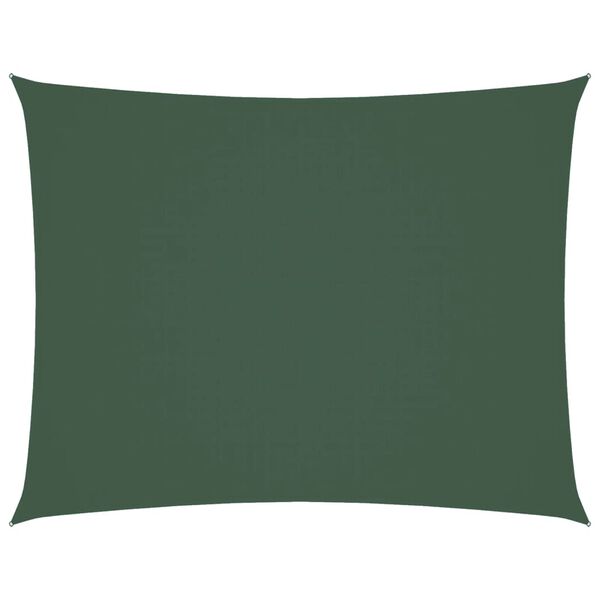 vidaXL Sunshade Sail Oxford Fabric Rectangular 2x3 m Dark Green