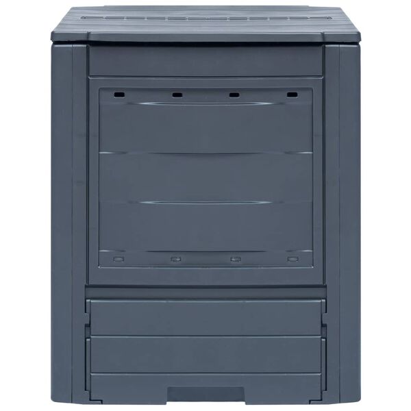vidaXL Garden Composters 2 pcs Grey 60x60x73cm 520 L