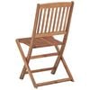 vidaXL Folding Garden Chairs 2 pcs with Cushions Solid Wood Acacia