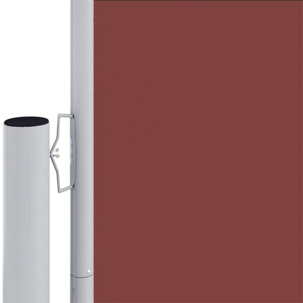 vidaXL Retractable Side Awning Brown 100x1000 cm