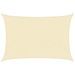 vidaXL Sunshade Sail HDPE Rectangular 4x6 m Cream