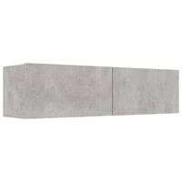 vidaXL TV Cabinet Concrete Grey 120x30x30 cm Engineered Wood