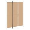 vidaXL 3-Panel Room Divider White 150x220 cm Fabric