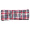 vidaXL Pallet Cushions 5 pcs Red Check Pattern Fabric