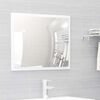 vidaXL 2 Piece Bathroom Furniture Set High Gloss White Engineered Wood
