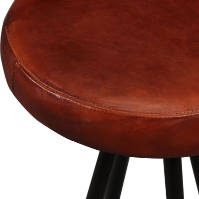 vidaXL Bar Set 3 Pieces Solid Wood Reclaimed and Genuine Leather